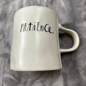 Rae Dunn Artisan Collection By Magenta Ivory Ceramic "Patience" Tea Coffee Mug